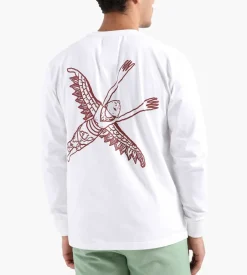 Reception Longsleeve Tee Thai House White