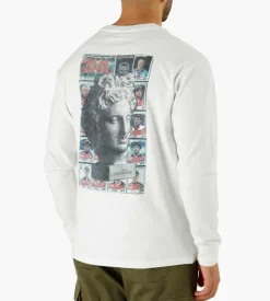 Reception Longsleeve Tee Stoned White