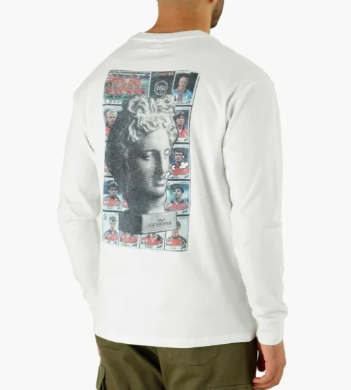 Reception Longsleeve Tee Stoned White