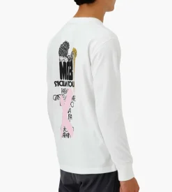 Reception Longsleeve Tee San Franceisco White