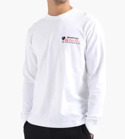 Reception Longsleeve Tee Carafe White