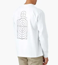 Reception Longsleeve Tee Target White