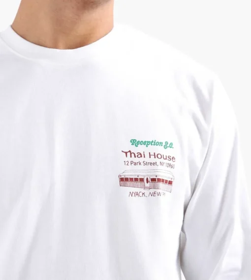 Reception Longsleeve Tee Thai House White