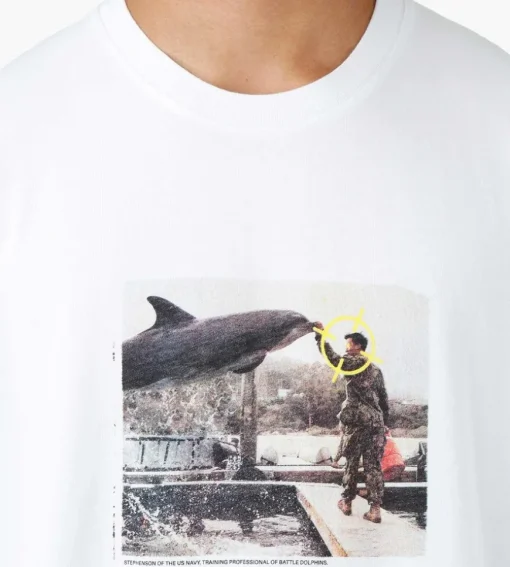 Reception Longsleeve Tee Target White