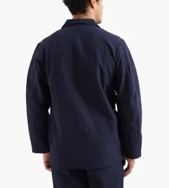 Reception Loose Db Blazer Ripstop Seersucker Dark Navy