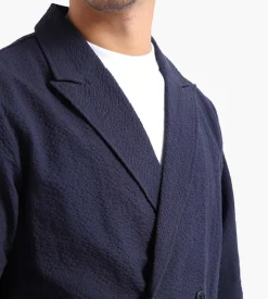 Reception Loose Db Blazer Ripstop Seersucker Dark Navy