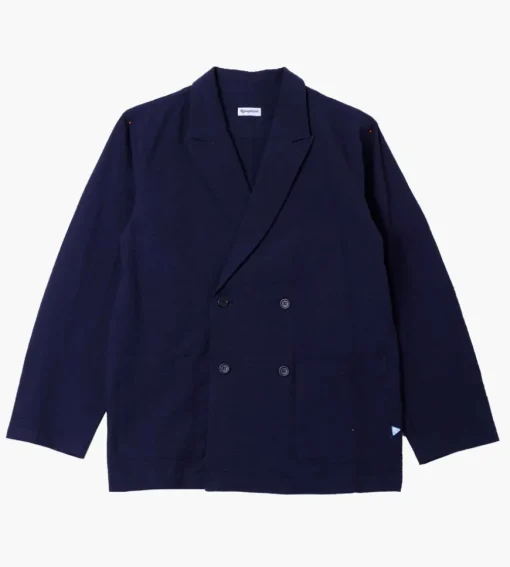 Reception Loose Db Blazer Ripstop Seersucker Dark Navy