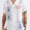 Reception Ss Bowling Shirt Cruise Pes Crepe White