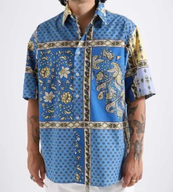 Reception Ss Ryo Shirt Provence Cotton Poplin Multi-Color