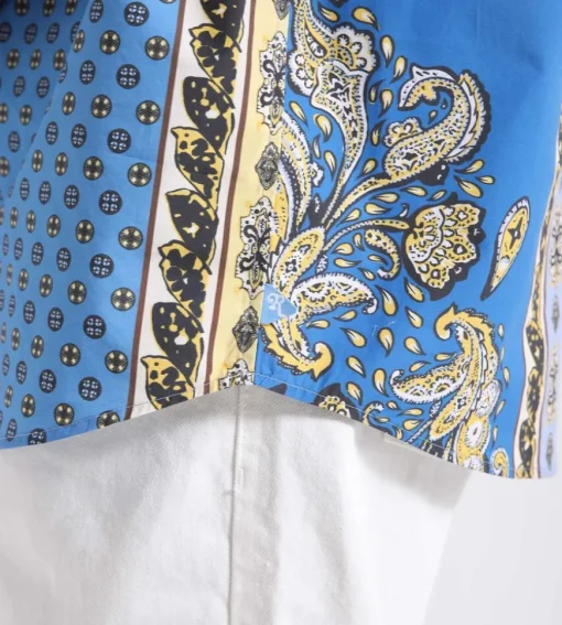 Reception Ss Ryo Shirt Provence Cotton Poplin Multi-Color