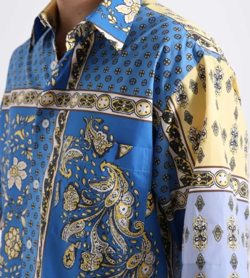 Reception Ss Ryo Shirt Provence Cotton Poplin Multi-Color