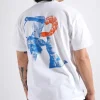 Reception Ss Tee Shrimp Cotton Single Jersey White