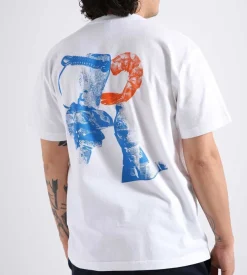 Reception Ss Tee Shrimp Cotton Single Jersey White