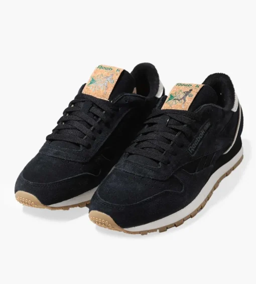 Reebok Classic Leather 198 Core Black Glen Green