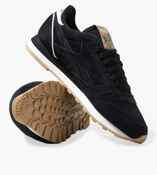 Reebok Classic Leather 198 Core Black Glen Green