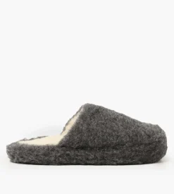 Rue De Wool Basic Slipper Graphite