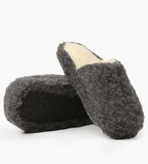 Rue De Wool Basic Slipper Graphite