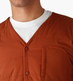 Snow Peak Flexible Insulated Cardigan Orange
