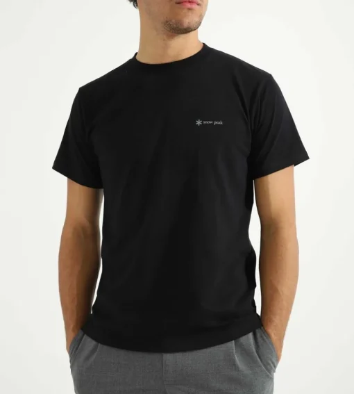 Snow Peak Logo T Shirt Black