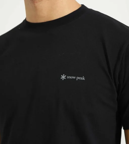 Snow Peak Logo T Shirt Black