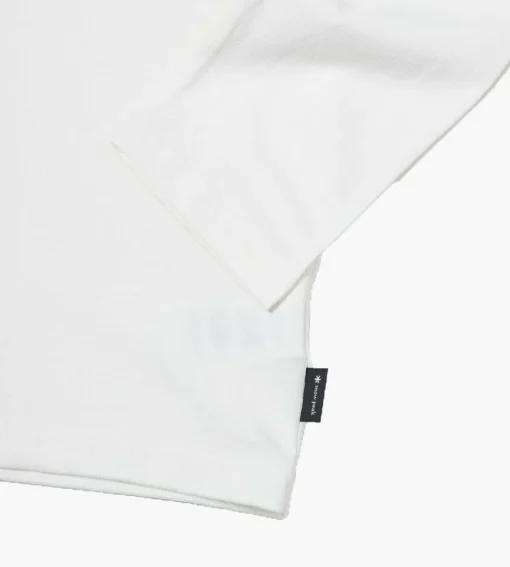 Snow Peak Printed Ls Tee Sp Camping Gear Logo White