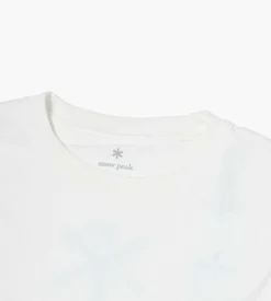 Snow Peak Printed Ls Tee Sp Camping Gear Logo White