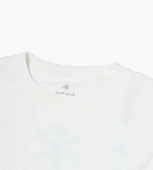 Snow Peak Printed Ls Tee Sp Camping Gear Logo White
