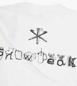 Snow Peak Printed Ls Tee Sp Camping Gear Logo White