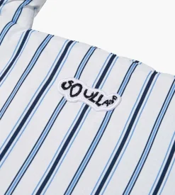 Soulland Denver Bag White Blue Stripes