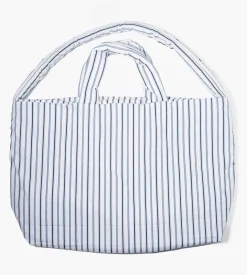 Soulland Denver Bag White Blue Stripes