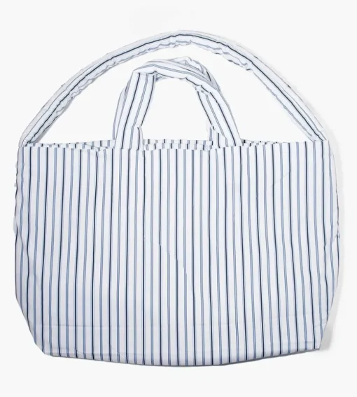 Soulland Denver Bag White Blue Stripes