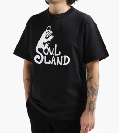 Soulland Spring Devil Logo T-Shirt Black