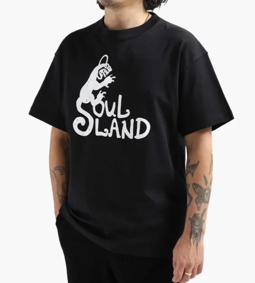 Soulland Spring Devil Logo T-Shirt Black