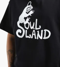 Soulland Spring Devil Logo T-Shirt Black