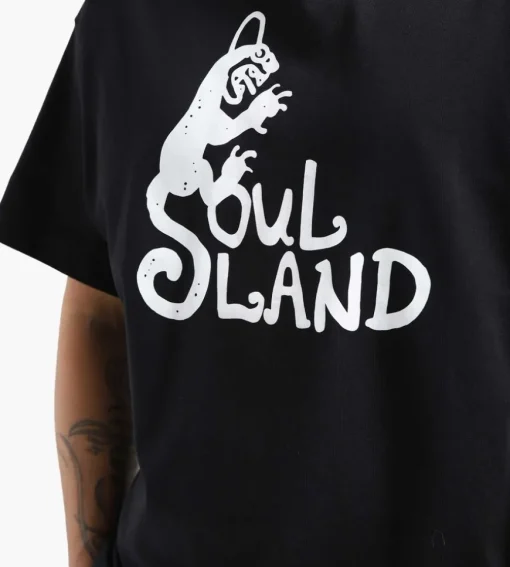 Soulland Spring Devil Logo T-Shirt Black