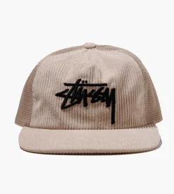 Stussy Corduroy Trucker Cap Cream