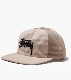 Stussy Corduroy Trucker Cap Cream