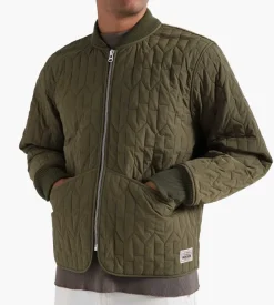 Stussy S Quilted Liner Jacket Olive