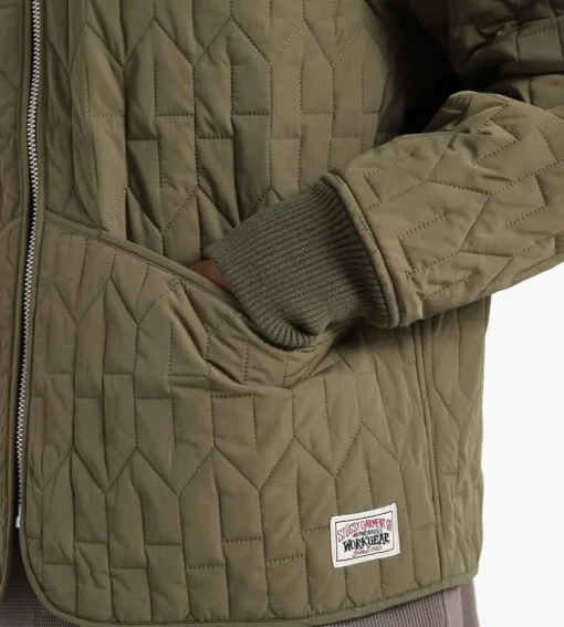 Stussy S Quilted Liner Jacket Olive
