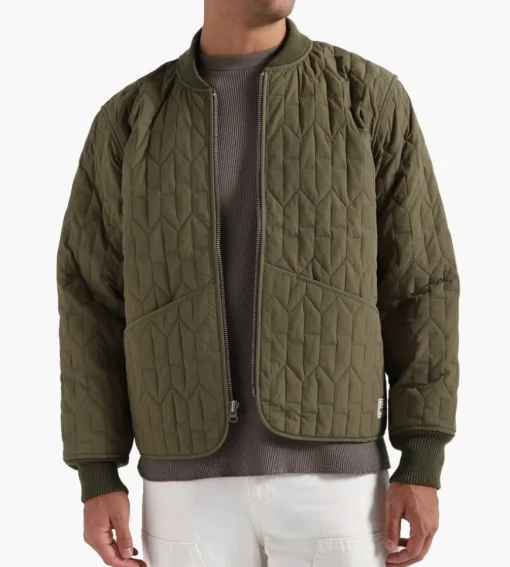 Stussy S Quilted Liner Jacket Olive