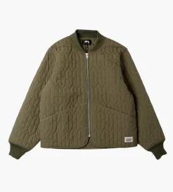 Stussy S Quilted Liner Jacket Olive