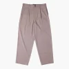 Stussy Striped Volume Pleated Trouser Light Brown