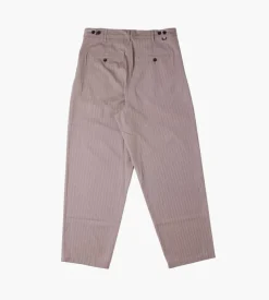 Stussy Striped Volume Pleated Trouser Light Brown