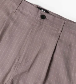 Stussy Striped Volume Pleated Trouser Light Brown