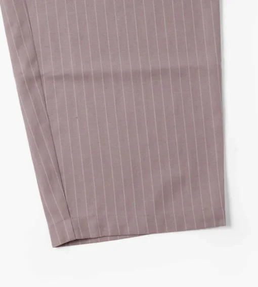 Stussy Striped Volume Pleated Trouser Light Brown