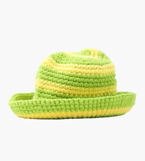 Stussy Swirl Knit Bucket Hat Lime