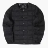 Taion Crew-Neck Button Down Jacket Black