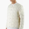 Taion Crew-Neck Button Down Jacket Off White