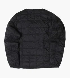 Taion Crew-Neck Button Down Jacket Black