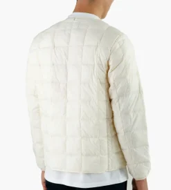 Taion Crew-Neck Button Down Jacket Off White